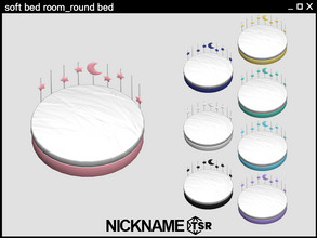 Sims 4 — soft bed room_round bed by NICKNAME_sims4 — soft bed room set 12 package files. -soft bed room_round bed -soft