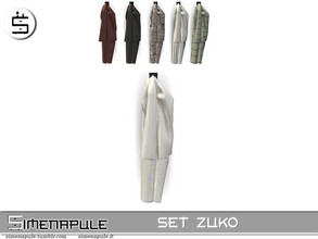 Sims 4 — Set Zuko Bathrobe by Simenapule — Set Zuko Bathrobe. 6 colors.