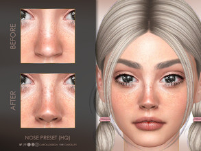 Sims 4 — Nose Preset (HQ) by Caroll912 — A small nose preset for female Sims. Preset is suited for Teen - Elders and all