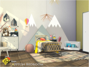 Sims 4 — Affton Bedroom by Onyxium — Onyxium@TSR Design Workshop Kids Room Collection | Belong To The 2022 Year