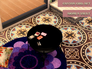 Sims 4 — CanyonGirlSet_cassettes02 by siomisvault — A music mess on your floor! I haven't seen this before and was