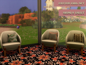 Sims 4 — CanyonGirlSet_Cushions01 by siomisvault — 3 Boho cushions for you! Thanks for the support and love Siomi's Vault