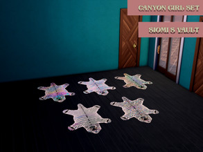 Sims 4 — CanyonGirlSet_Rug02 by siomisvault — Shiny Tiger in your room. Thanks for the support and love Siomi's Vault