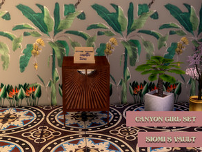 Sims 4 — CanyonGirlSet_TableEnd by siomisvault — That is one smooth table! Yeah I needed this one I bet you need it