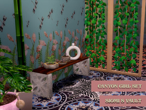 Sims 4 — CanyonGirlSet_TableHallway01 by siomisvault — And finally my favourite of all the set yes, I saw it and I was