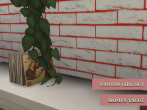Sims 4 — CanyonGirlSet_Vinyls01 by siomisvault — I know are many vinyls around but I love music was a must for my Canyon