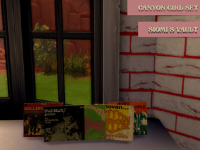Sims 4 — CanyonGirlSet_Vinyls03 by siomisvault — 7" 45 RPM I haven't seen this size around! Only for hits! Thanks
