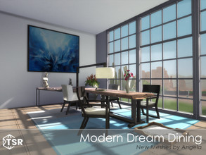 Sims 4 — Modern Dream Dining by Angela — Modern Dream Dining, my newest modern diningroom set. Set contains of the