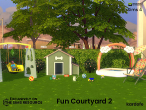Sims 4 — Fun Courtyard 2 by kardofe — The second part of the fun patio, this time it is a children's area with toys, a