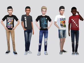 Sims 4 — ROBLOX Tees (REQUEST) by McLayneSims — TSR EXCLUSIVE Standalone item 8 Swatches MESH by Me NO RECOLORING Please