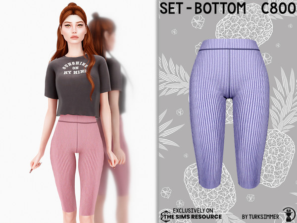 Sims 4 — Set-Bottom C800 by Daph's — 7 Swatches Compatible with HQ mod Works with all of skins Custom Thumbnail New Mesh