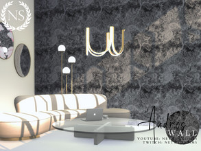 Sims 4 — Andros Marble Wall by networksims — A black marble wall.