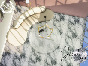 Sims 4 — Decade Marble Floor by networksims — A greyscale marble floor.