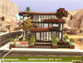 Sims 4 — Memento Dining & Bar NoCC by Sedricia — Memento Dining & Bar NoCC Rattlesnake Juice, Oasis Springs