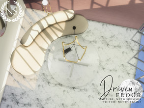 Sims 4 — Driven Marble Floor by networksims — A white marble floor.