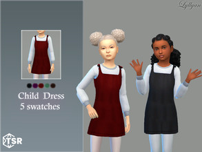 Sims 4 — Dress child Mariany by LYLLYAN — Dress child in 5 colors