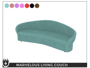 Sims 4 — Marvelous Living Room Couch by nemesis_im — Armchair from Marvelous Living Room Set - 7 Colors - Base Game