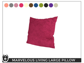 Sims 4 — Marvelous Living Room Large Pillow by nemesis_im — Large Pillow from Marvelous Living Room Set - 11 Colors -