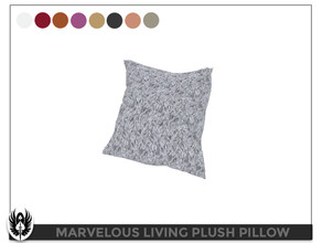 Sims 4 — Marvelous Living Room Plush Pillow by nemesis_im — Plush Pillow from Marvelous Living Room Set - 8 Colors - Base