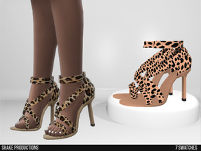 Sims 4 — 911 - Print High Heels by ShakeProductions — Shoes/High Heels New Mesh All LODs Handpainted 7 Swatches