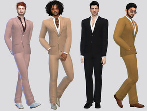 Sims 4 — Bennett Retro Suit by McLayneSims — TSR EXCLUSIVE Standalone item 8 Swatches MESH by Me NO RECOLORING Please