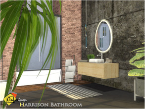 Sims 4 — Harrison Bathroom by Onyxium — Onyxium@TSR Design Workshop Bathroom Collection | Belong To The 2022 Year