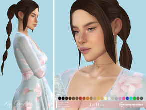 Sims 4 — Lo Hair by MSQSIMS — This long Maxis Match ponytail hair is suitable for female and male sims. - New Mesh - Base