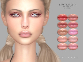 Sims 4 — Lipstick A45 by ANGISSI — For all questions go here ---- angissi.tumblr.com -10 colors -HQ compatible -Female