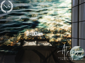 Sims 4 — Atropos Mural by networksims — A mural of clear ocean shallows.