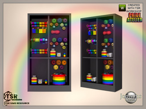 Sims 4 — Pride 2022 atelier deco furniture by jomsims — Pride 2022 atelier deco furniture