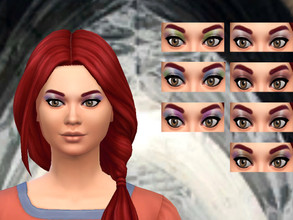Sims 4 — 3 Color Eyeshadow by Frederique89 — 3 Color Eyeshadow with 8 different swatches