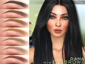 Sims 4 — [Patreon] Dana Eyebrows N141 by MagicHand — Thin eyebrows in 13 colors - HQ Compatible. Preview - CAS thumbnail