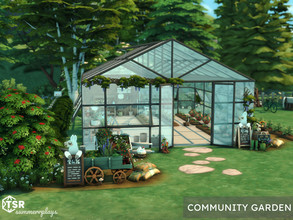 Sims 4 — Greenhouse & garden  | TSR CC Only  by Summerr_Plays — A lovely greenhouse and garden for your Sims to