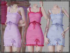 Sims 4 — [PATREON] SAD GIRLS CLUB cutecore ribbon dress by sadgirlsclub — / new mesh made by me / 15 swatches / all LODs