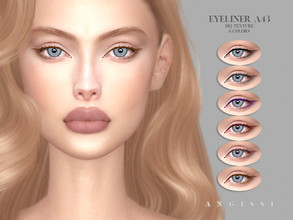 Sims 4 — Eyeliner A43 by ANGISSI — *For all questions go here - angissi.tumblr.com *6 colors *HQ compatible *Female