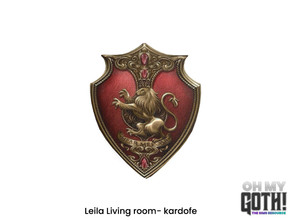 Sims 4 — Oh My Goth_kardofe_Leila_Coat of arms by kardofe — Coat of arms as wall decoration