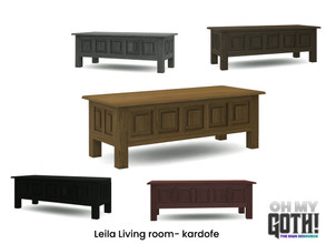 Sims 4 — Oh My Goth_kardofe_Leila_Coffee table 2 by kardofe — Wooden coffee table, in five different options