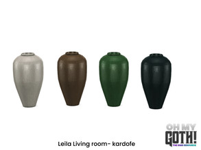 Sims 4 — Oh My Goth_kardofe_Leila_Vase 2 by kardofe — Beautiful ceramic vase, in four colour options,