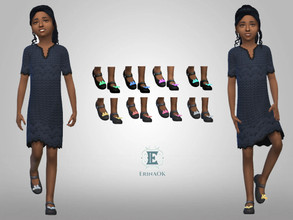 Sims 4 — Child's Butterfly Shoes by ErinAOK — Child's Butterfly Shoes 8 Swatches