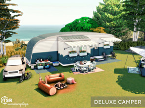 Sims 4 — Deluxe Camper | TSR CC Only  by Summerr_Plays — Deluxe size camper in Brindleton Bay with a renovated modern