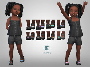 Sims 4 — Toddler Butterfly Shoes 0602 by ErinAOK — Toddler Butterfly Shoes 0602 8 Swatches