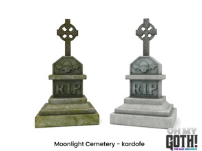 Sims 4 — Oh My Goth_kardofe_Moonlight_Tomb 3 by kardofe — Gothic style tomb, in two colour options