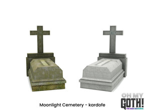 Sims 4 — Oh My Goth_kardofe_Moonlight_Tomb 4 by kardofe — Gothic style tomb, in two colour options