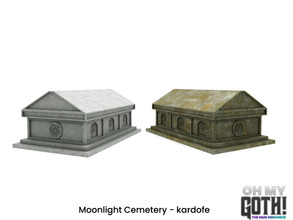 Sims 4 — Oh My Goth_kardofe_Moonlight_Tomb 5 by kardofe — Gothic style tomb, in two colour options