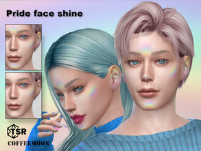 Sims 4 — Pride face shine by coffeemoon — - "Skin detail" category - for female and male: teen, young, adult,