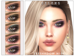 Sims 4 — Eyeshadow N109 by Seleng — The eyeshadow has 9 colours and HQ compatible. Allowed for teen, young adult, adult