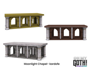 Sims 4 — Oh My Goth_kardofe_Moonlight_Altar table by kardofe — Altar table, to preside over the chapel, in three colour