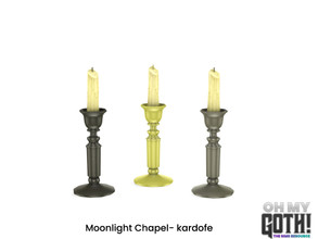 Sims 4 — Oh My Goth_kardofe_Moonlight_Candleholder by kardofe — Table candelabra, one candle, in three colour options