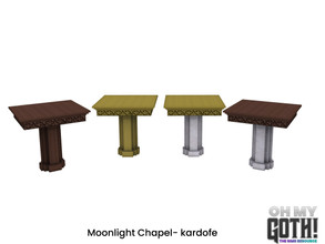 Sims 4 — Oh My Goth_kardofe_Moonlight_Table by kardofe — Wooden table, with carved wooden ornaments, in three colour