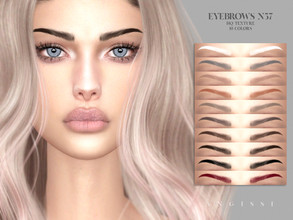 Sims 4 — Eyebrows n57 by ANGISSI — *For all questions go here - angissi.tumblr.com *10 colors *HQ compatible *Female